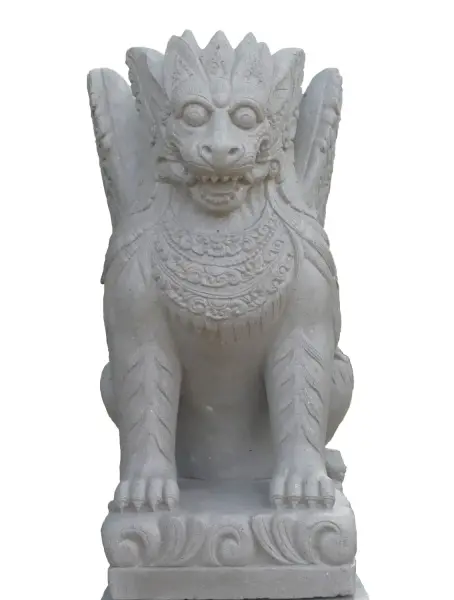 Product image 3 of the product “Set of Singa Ambaraja, consist out of the sculpture and base. Total height is 230cm ”